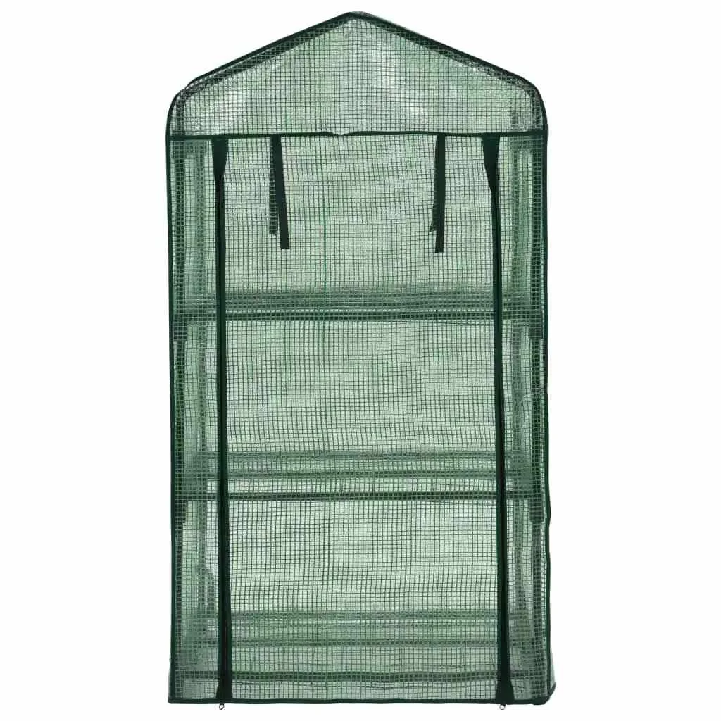 3-regálov mini skleník 69x49x125 cm