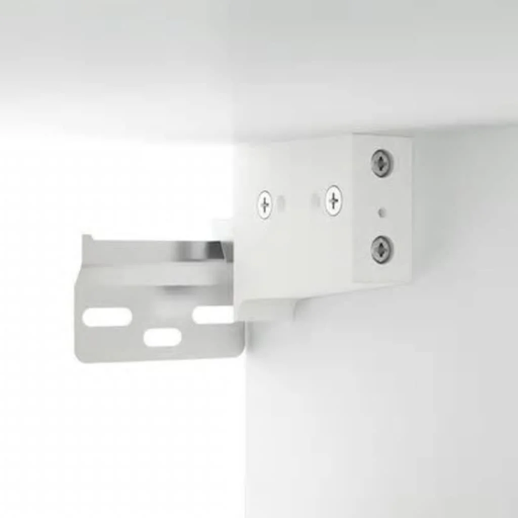 Zrkadlová skrinka s LED biela 76x15x55 cm