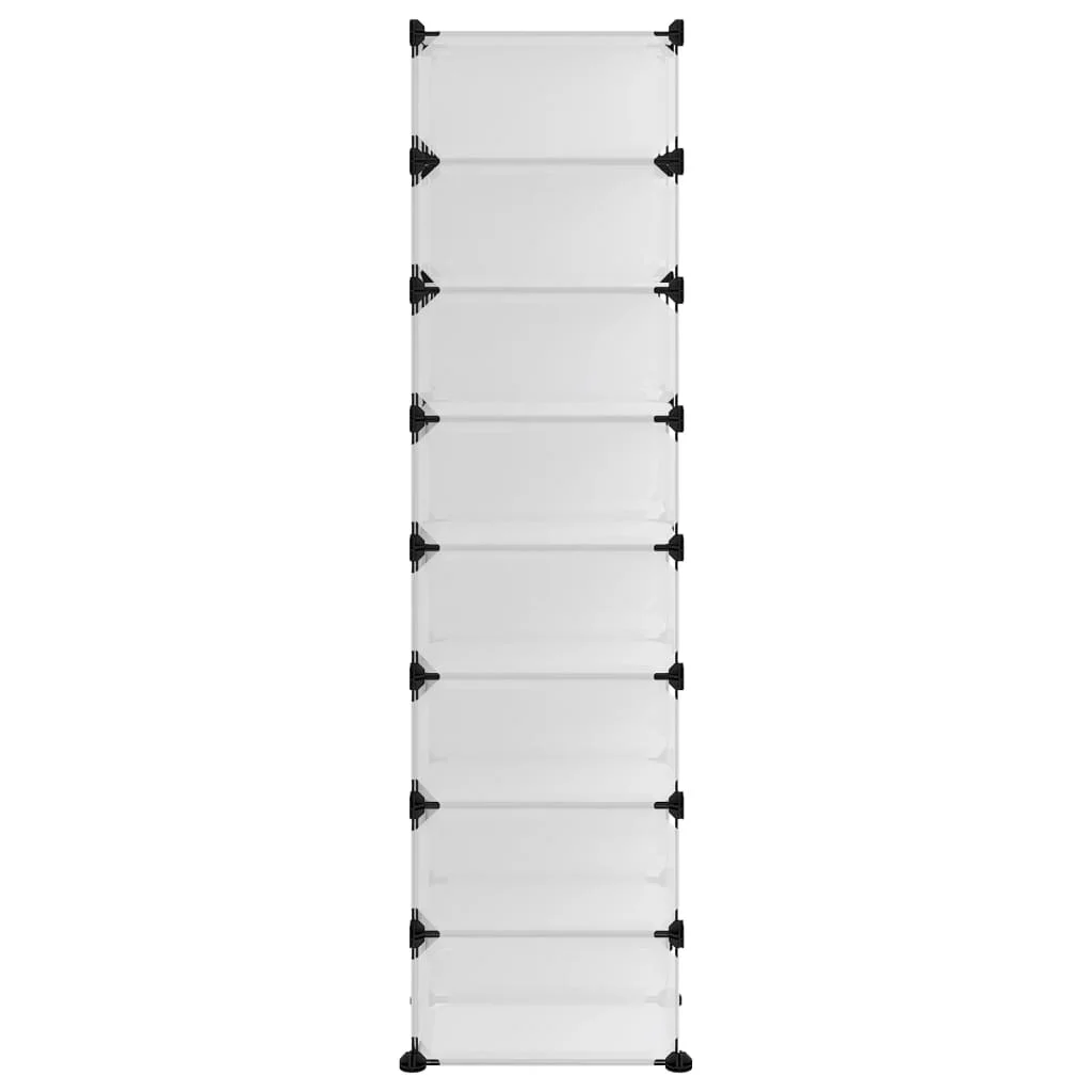 Stojan na topánky priehľadný 93x36,5x140 cm PP