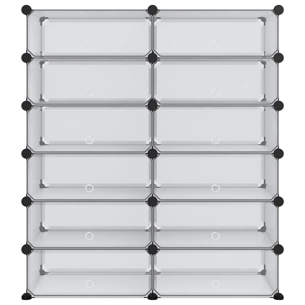 Stojan na topánky priehľadný 94,5x36,5x106 cm PP