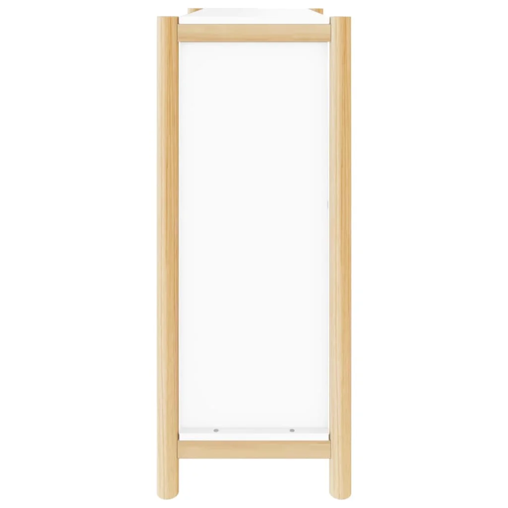 Botník biely 57,5x33x80 cm spracované drevo