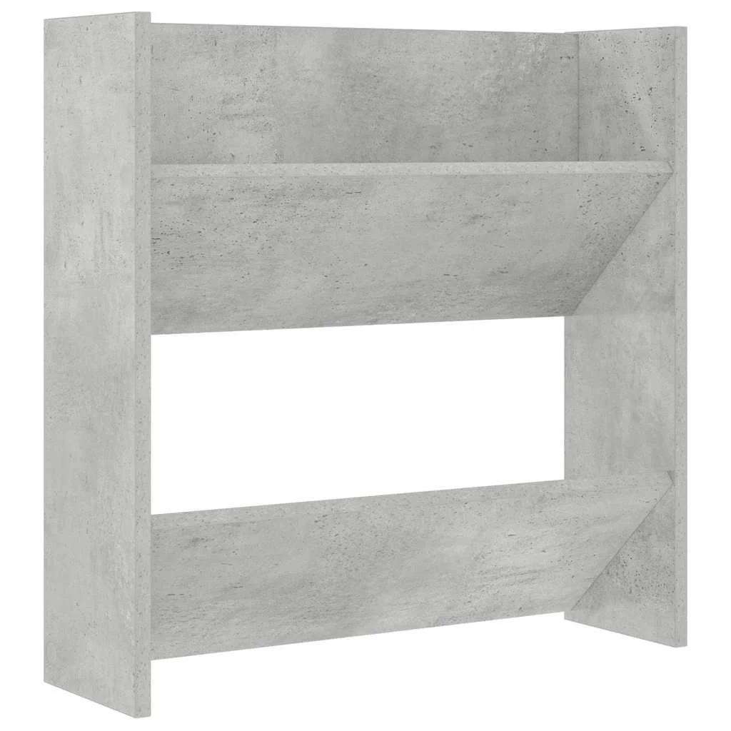 Nástenné skrinky na topánky 2 ks, betónovo sivé 60x18x60 cm