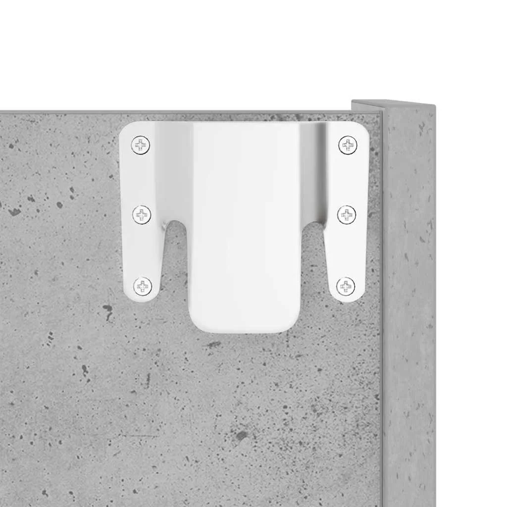 Nástenná skrinka na topánky, betónovo sivá 80x18x90 cm