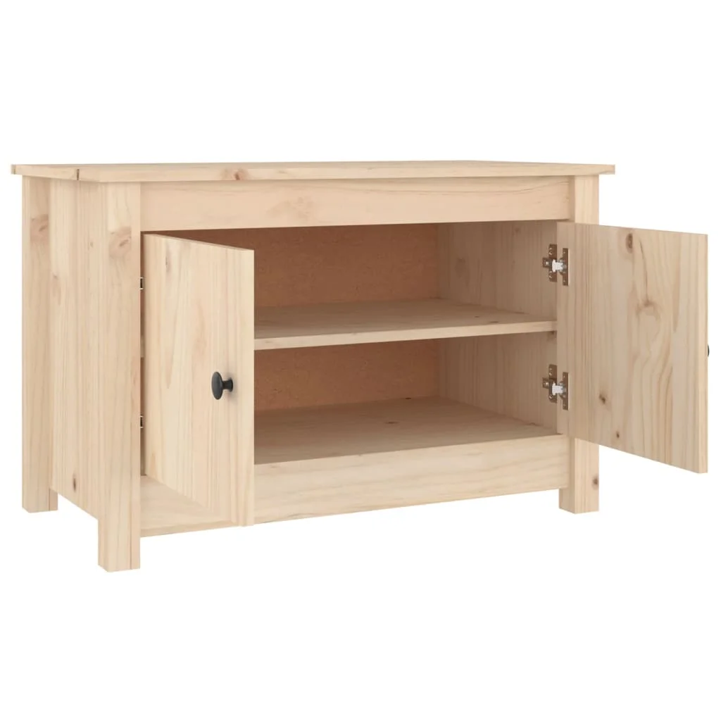 Skrinka na topánky 70x38x45,5 cm masívna borovica