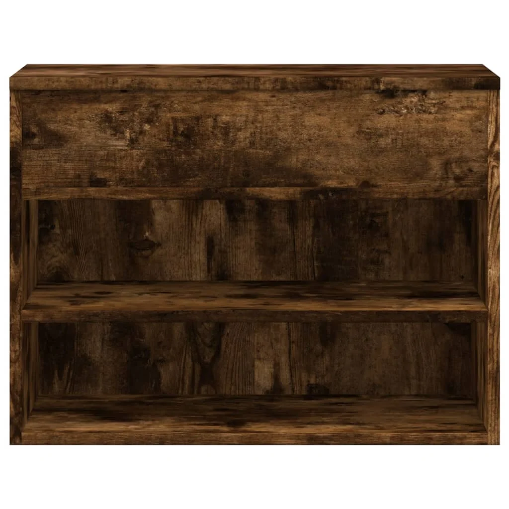 Lavica na topánky dymový dub 60x30x45 cm spracované drevo