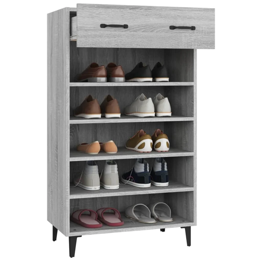 Botník sivý dub sonoma 60x35x105 cm spracované drevo