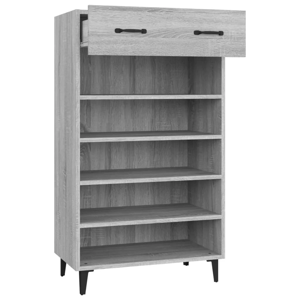 Botník sivý dub sonoma 60x35x105 cm spracované drevo