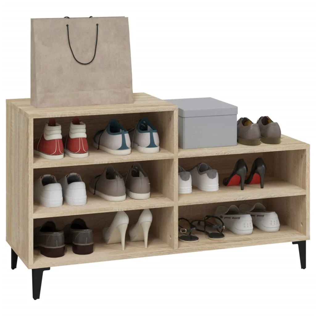 Botník dub sonoma 102x36x60 cm spracované drevo