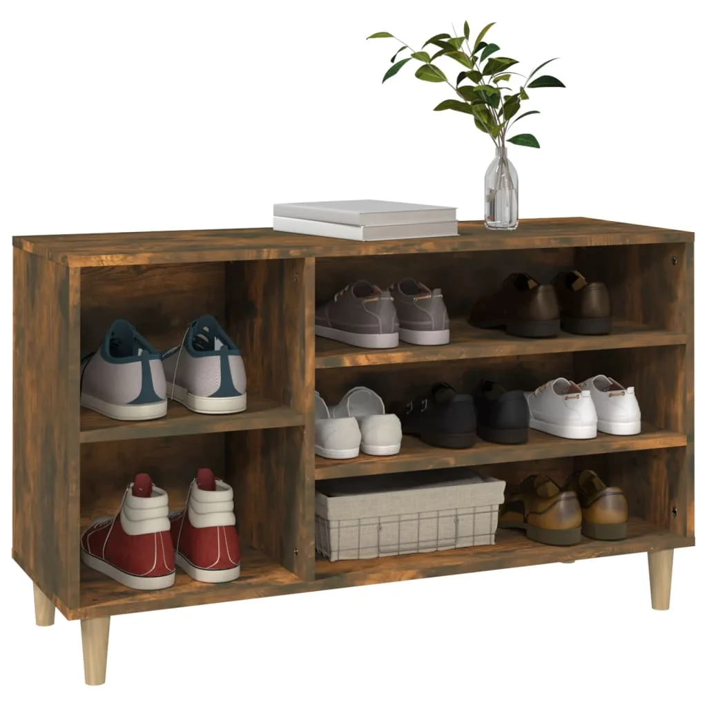 Botník dymový dub 102x36x60 cm spracované drevo