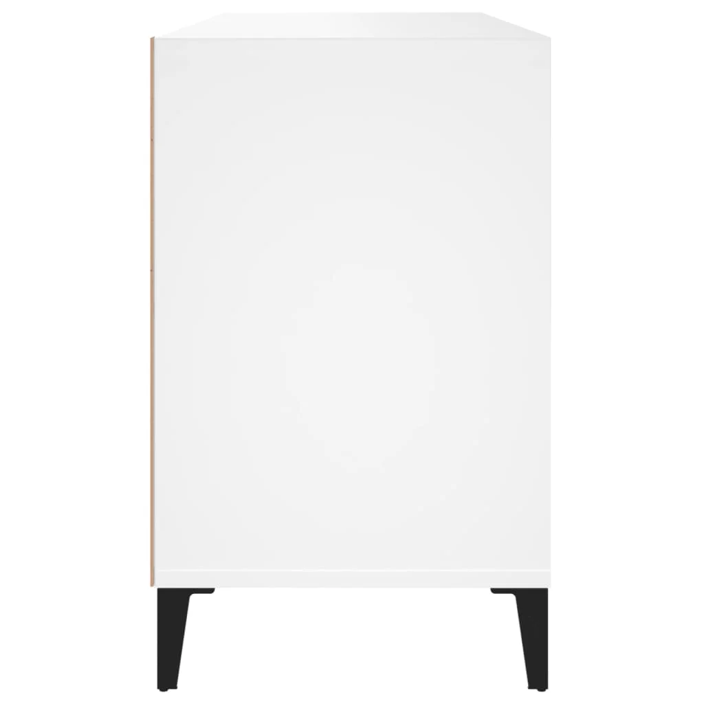 Botník biely 102x36x60 cm spracované drevo