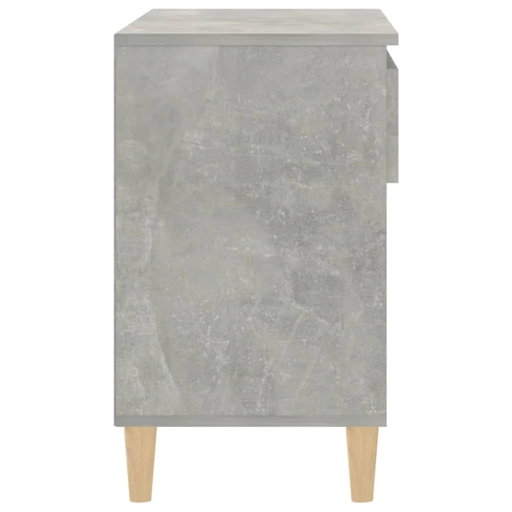 Botník betónovo sivý 70x36x60 cm spracované drevo