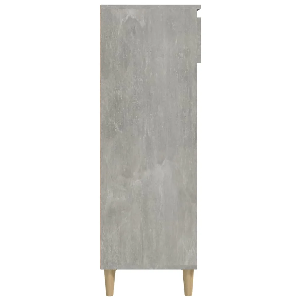 Botník betónovo sivý 40x36x105 cm spracované drevo