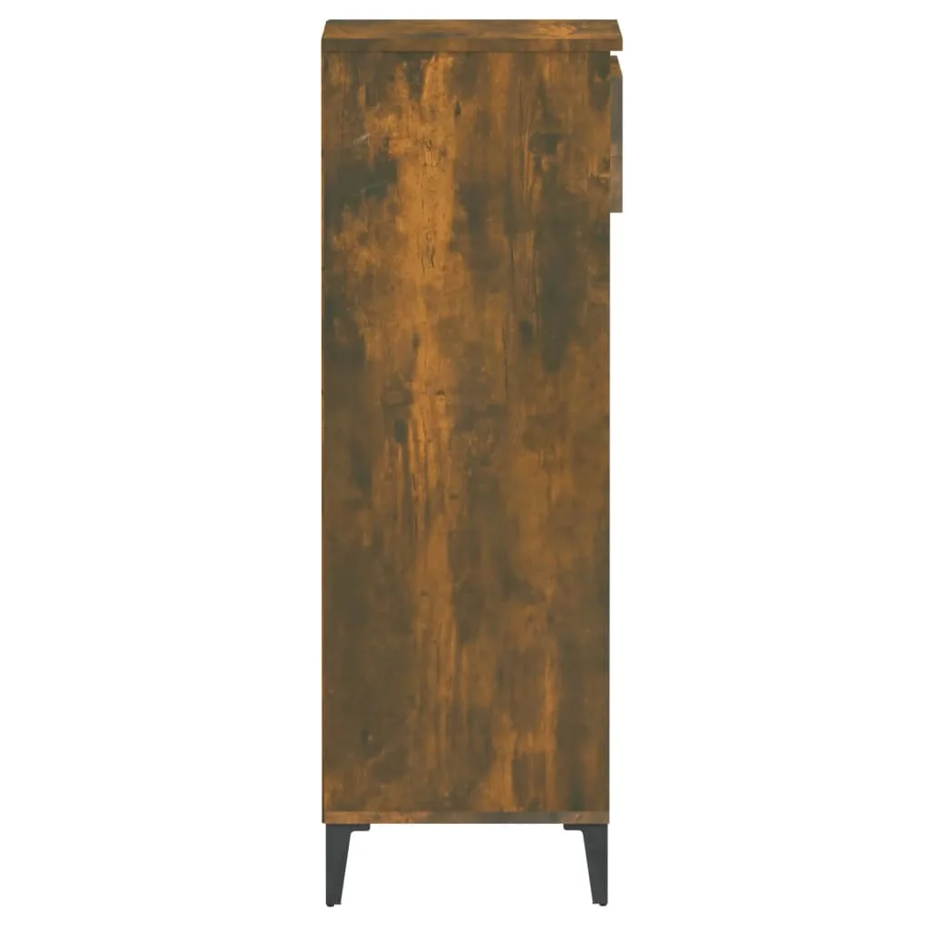 Regál na topánky dymový dub 40x36x105 cm spracované drevo