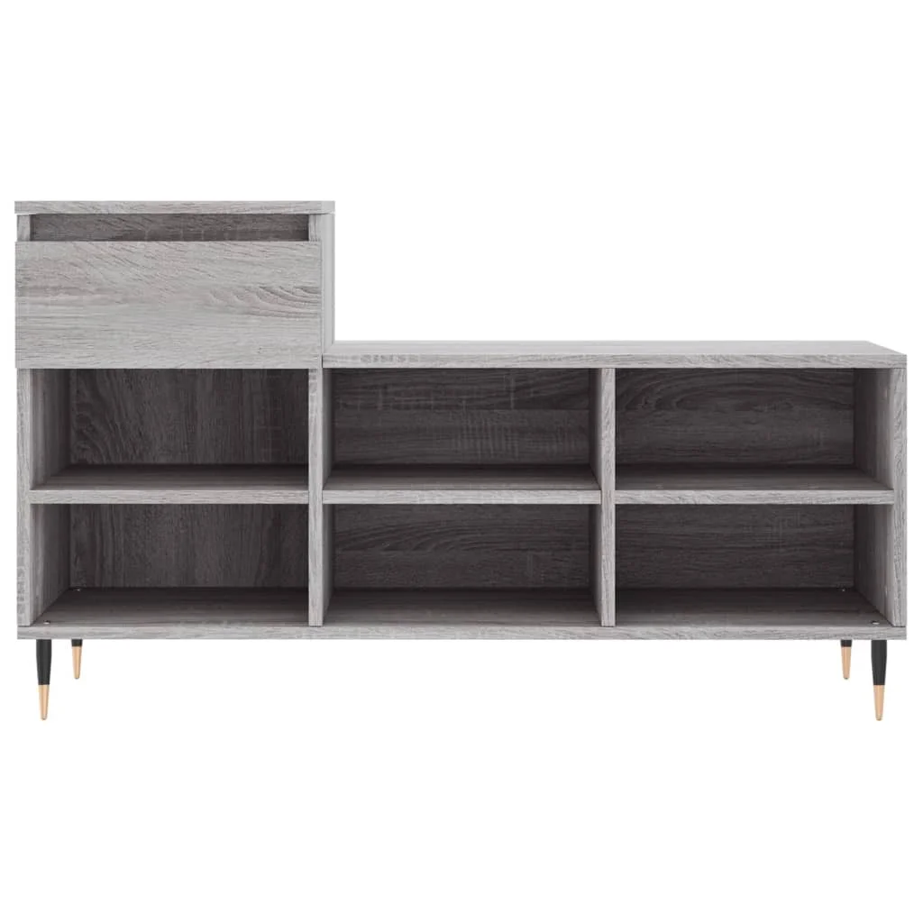Botník sivý dub sonoma 102x36x60 cm spracované drevo