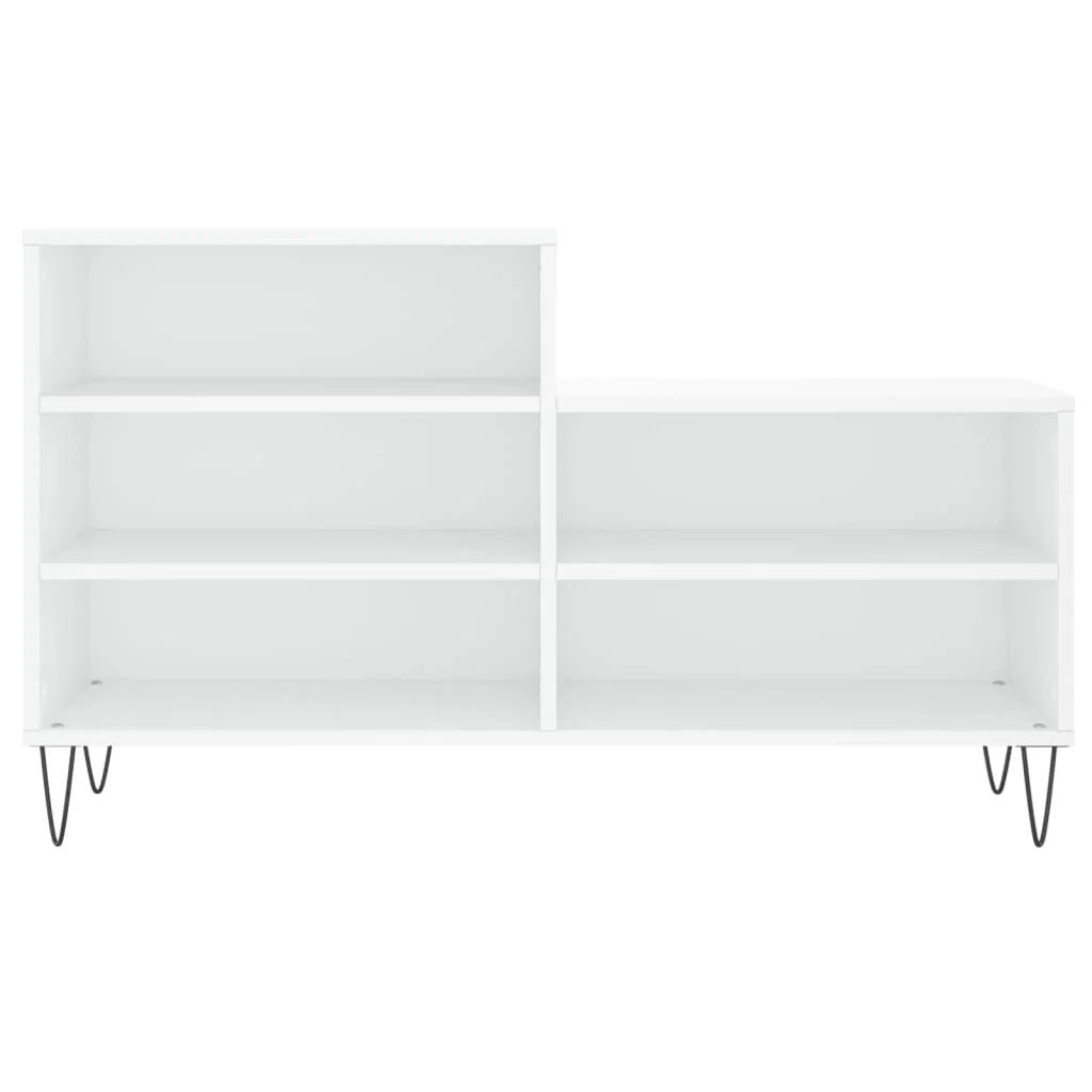 Botník biely 102x36x60 cm spracované drevo