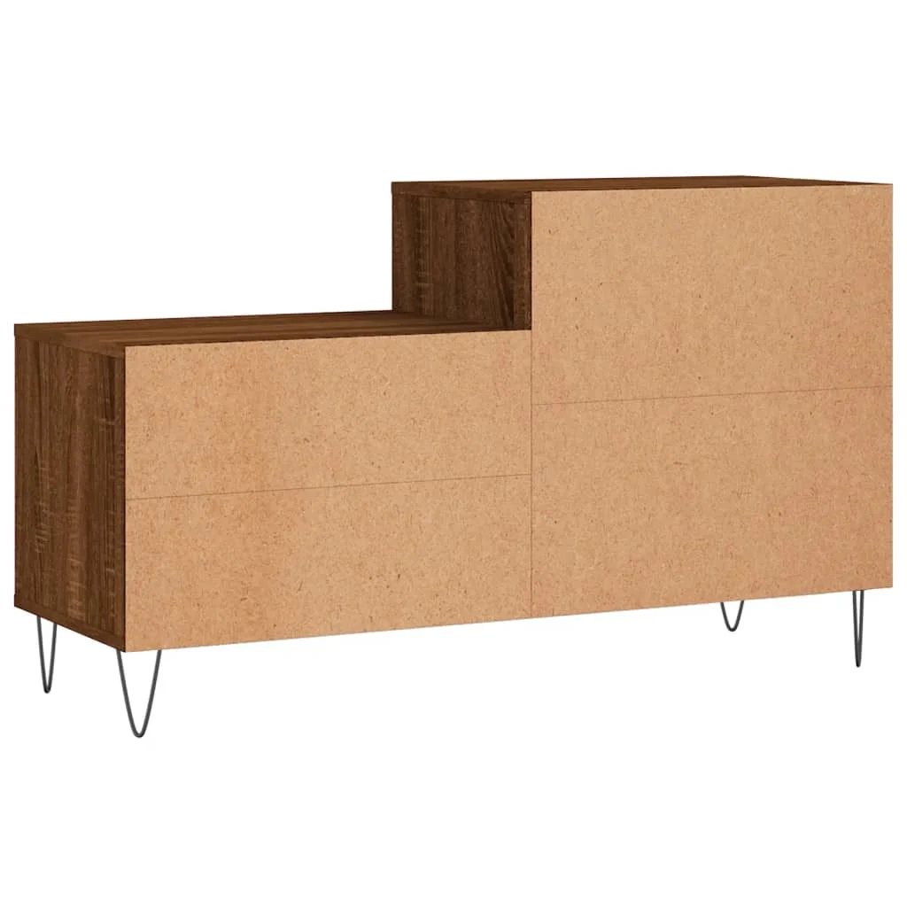 Botník hnedý dub 102x36x60 cm spracované drevo