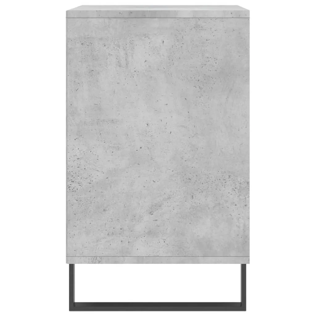 Botník betónovo sivý 102x36x60 cm spracované drevo
