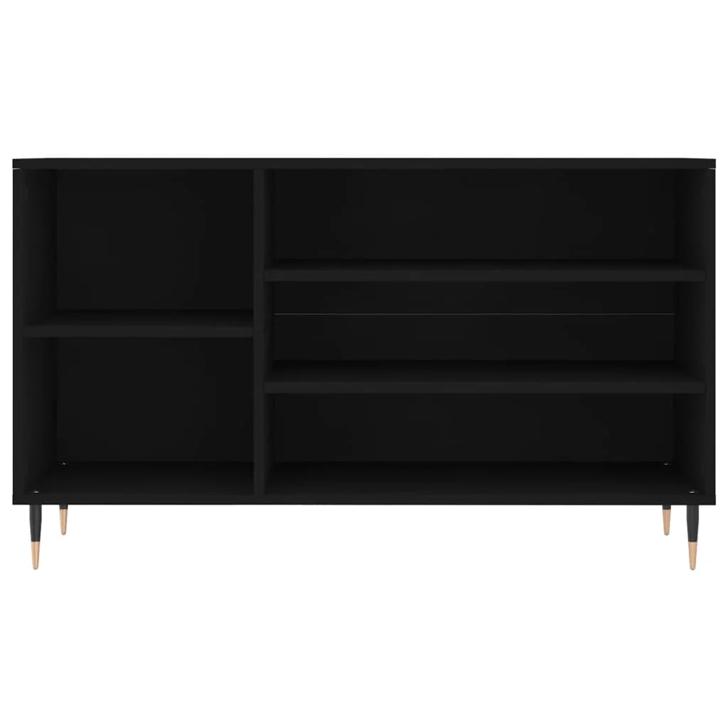 Botník čierny 102x36x60 cm spracované drevo