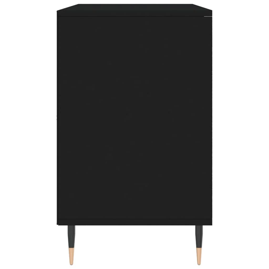 Botník čierny 102x36x60 cm spracované drevo