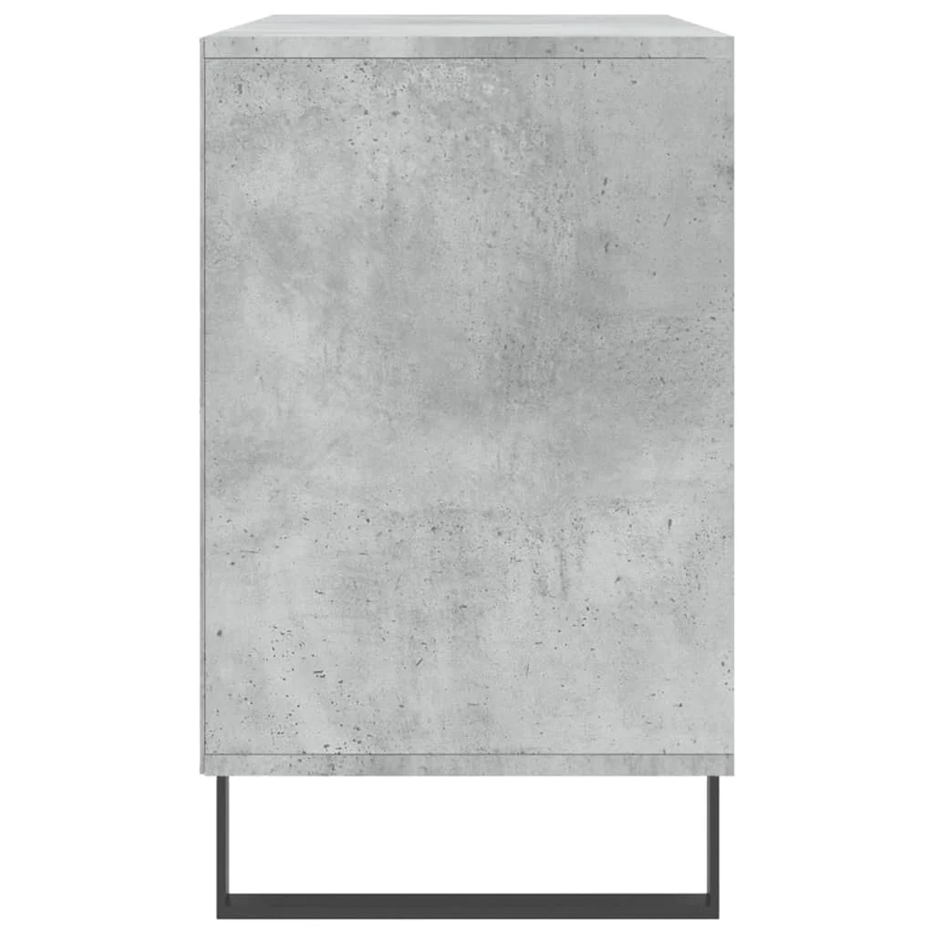 Botník betónovo sivý 102x36x60 cm spracované drevo