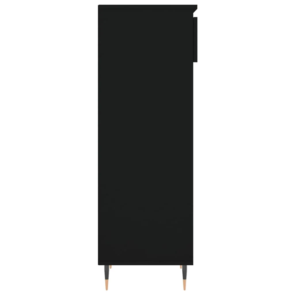 Botník čierny 40x36x105 cm spracované drevo