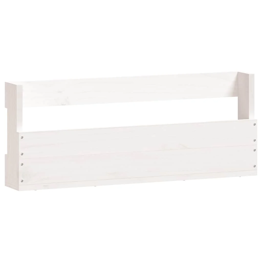 Nástenné stojany na topánky 2 ks biele 59x9x23 cm borovica