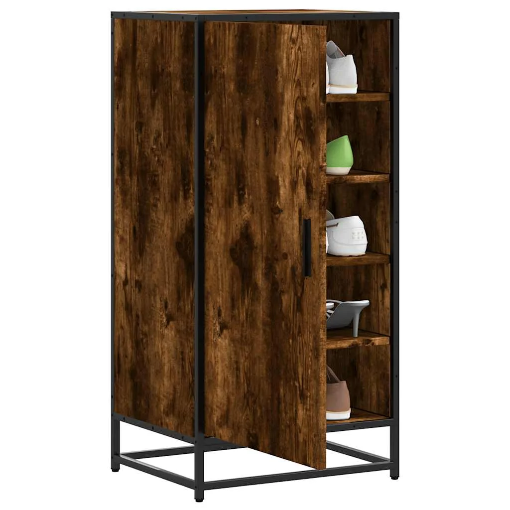 Regál na topánky dymový dub 48x38x97,5 cm spracované drevo
