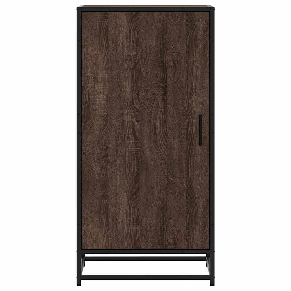 Regál na topánky hnedý dub 48x38x97,5 cm spracované drevo
