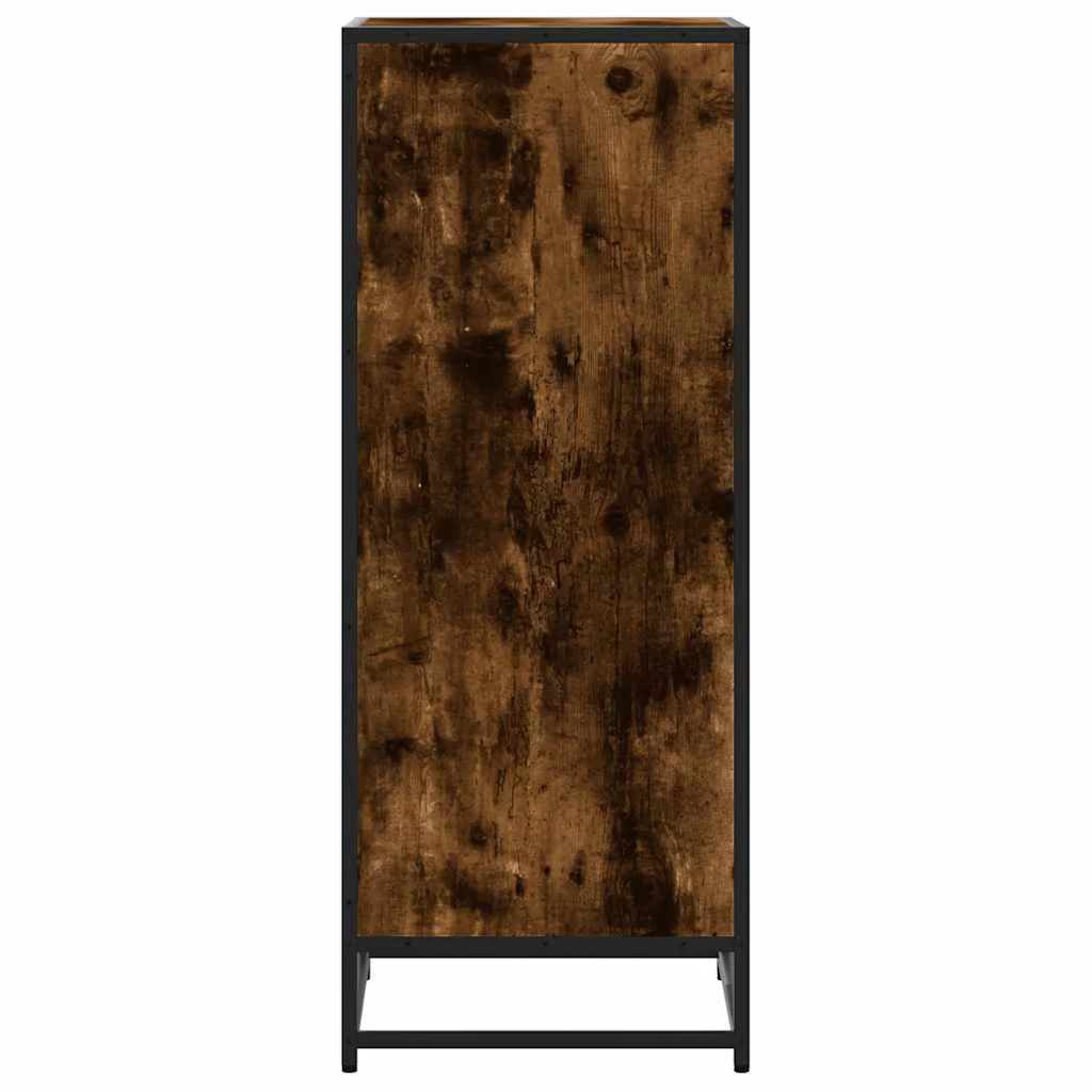 Regál na topánky dymový dub 48x38x97,5 cm spracované drevo