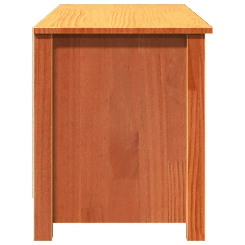 Úložná lavička s poličkou Včelí hnedý 110 x 38 x 45,5 cm