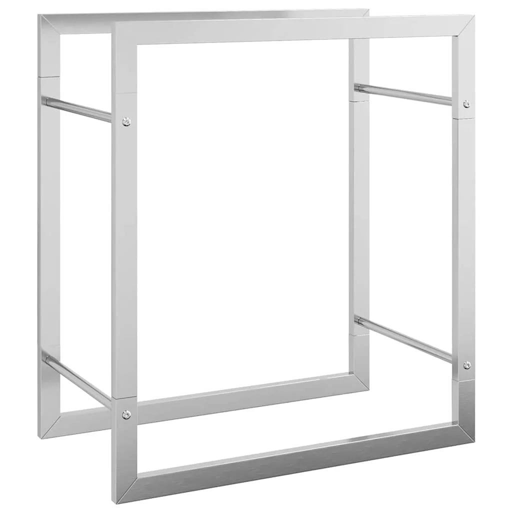 Stojan na krbové drevo 50x28x56 cm nehrdzavejúca oceľ