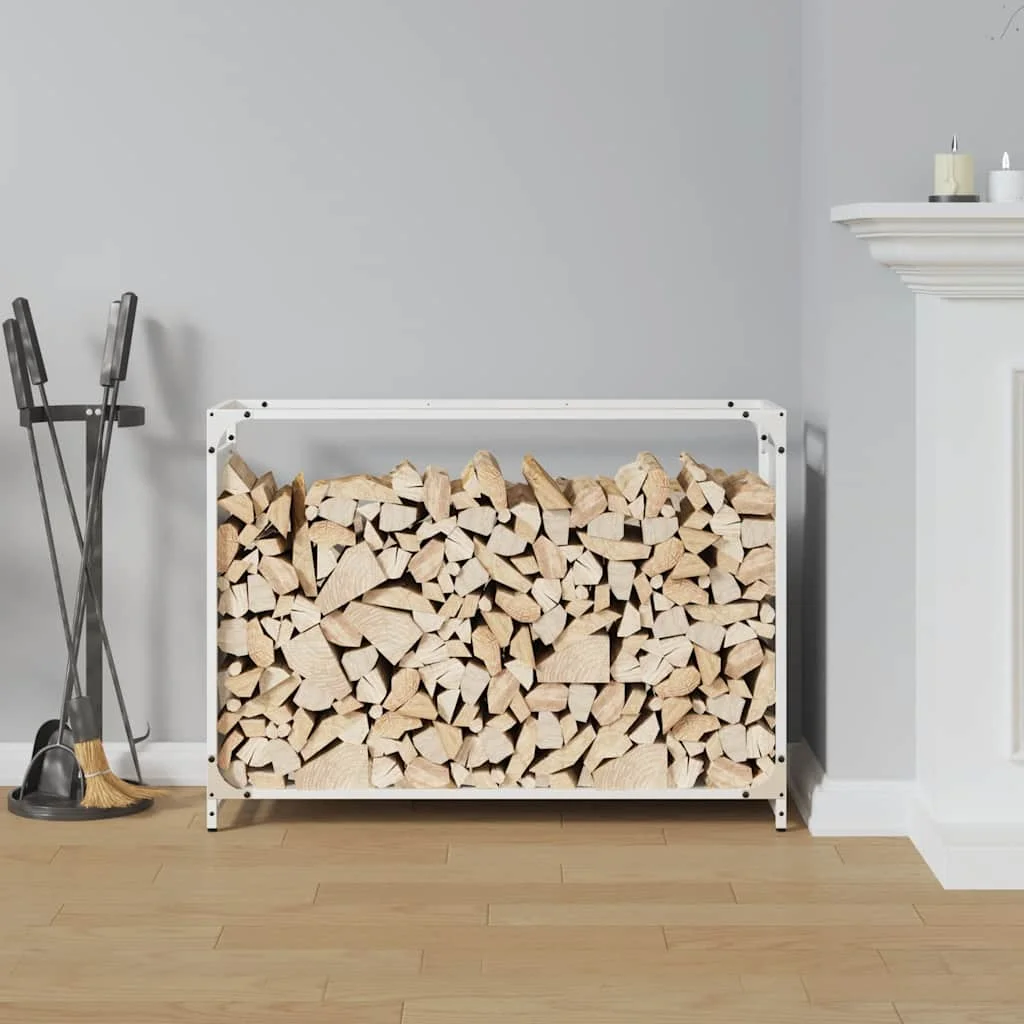 Regál na krbové drevo, 90x28x65 cm, za studena lisovaná oceľ