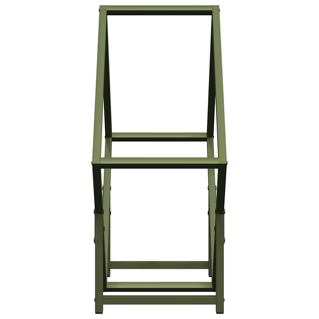Stojan na palivové drevo Olive Green Oceľ valcovaná za studena