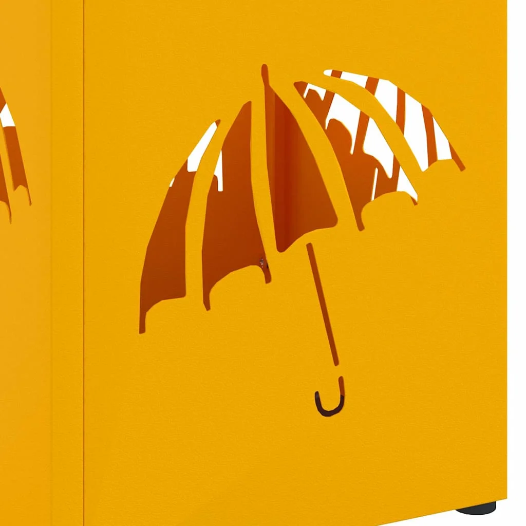 Stojan na slnečník Horčicová 15,5 x 15,5 x 49 cm Kov