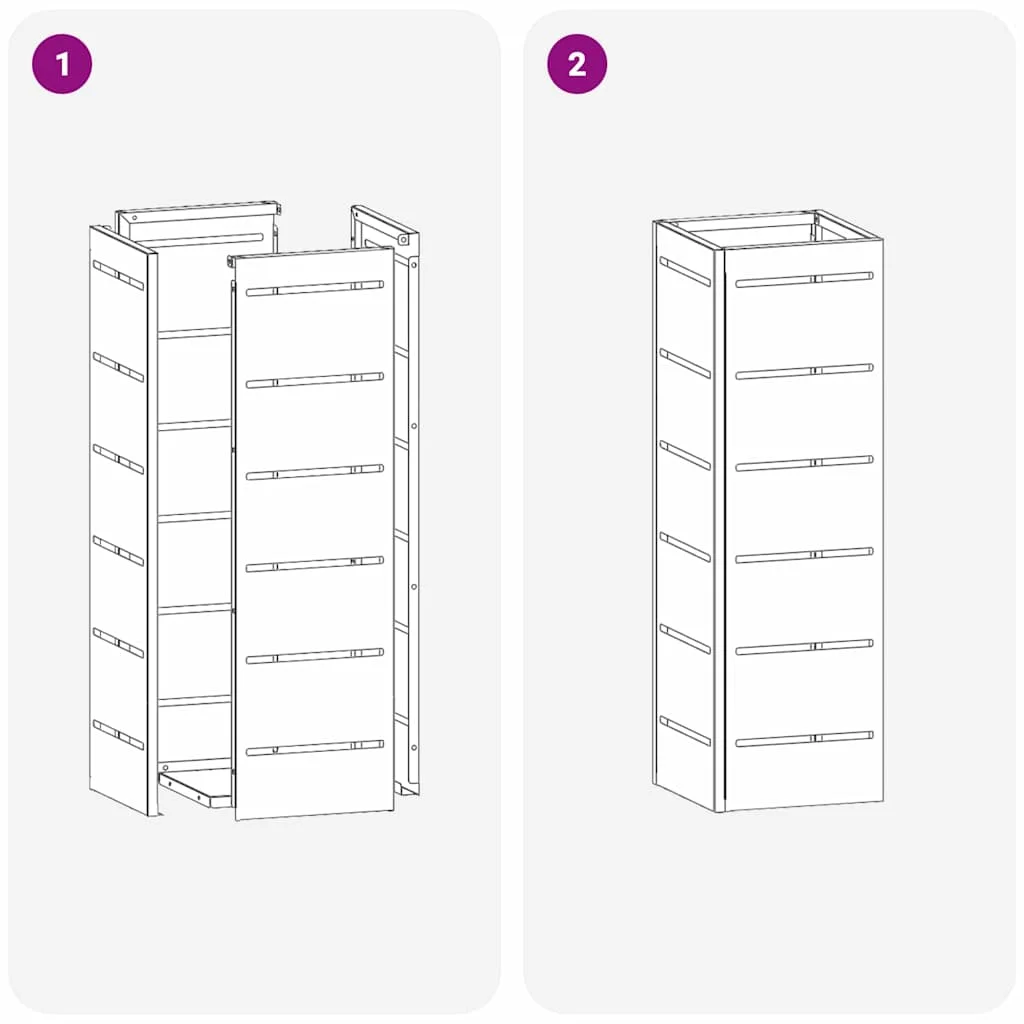 Stojan na slnečník Horčicová 15,5 x 15,5 x 49 cm Kov