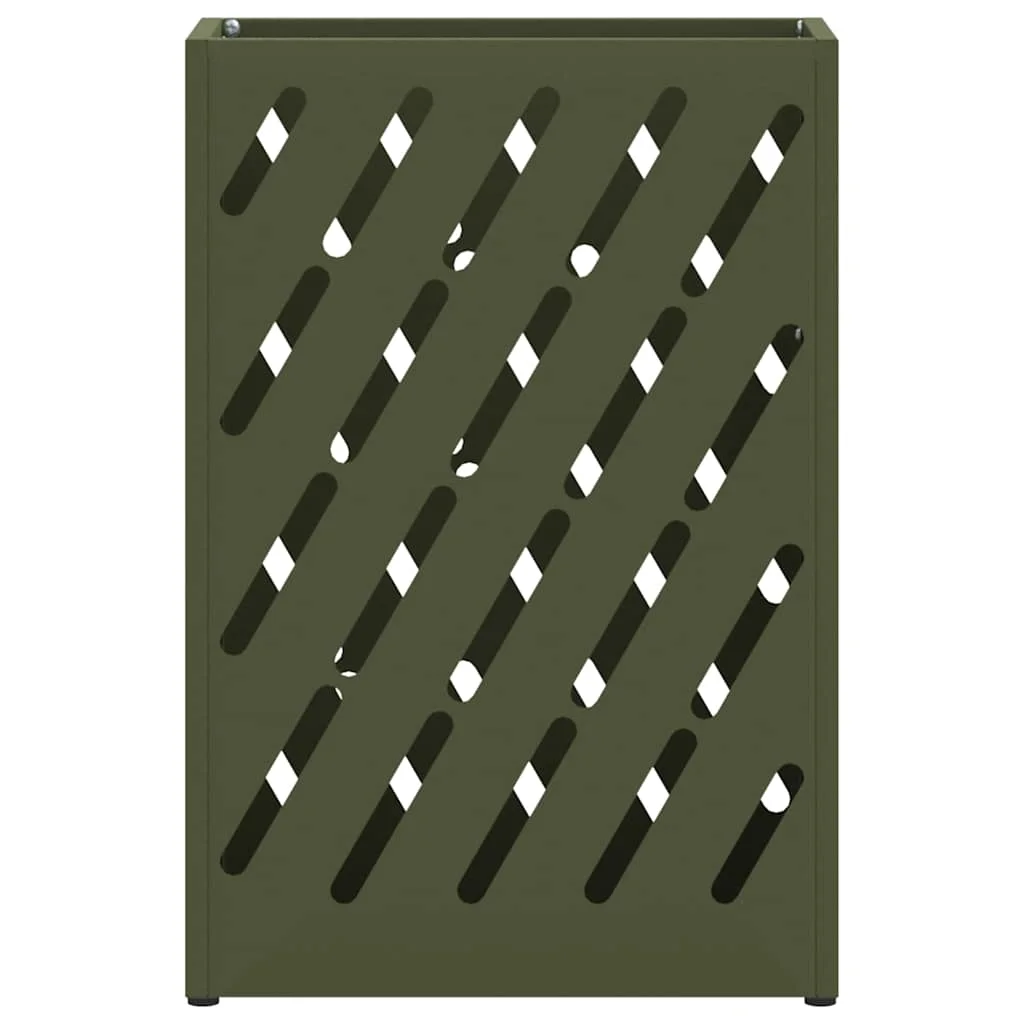 Stojan na slnečník Olivovo zelená 28 x 12 x 41 cm Oceľ