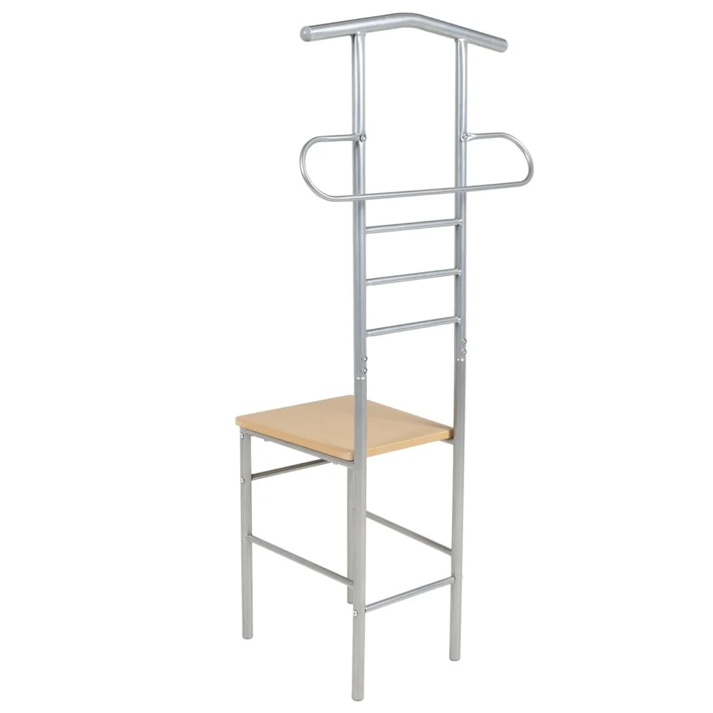 Vešiak/nemý sluha so sedadlom 2 ks, kov