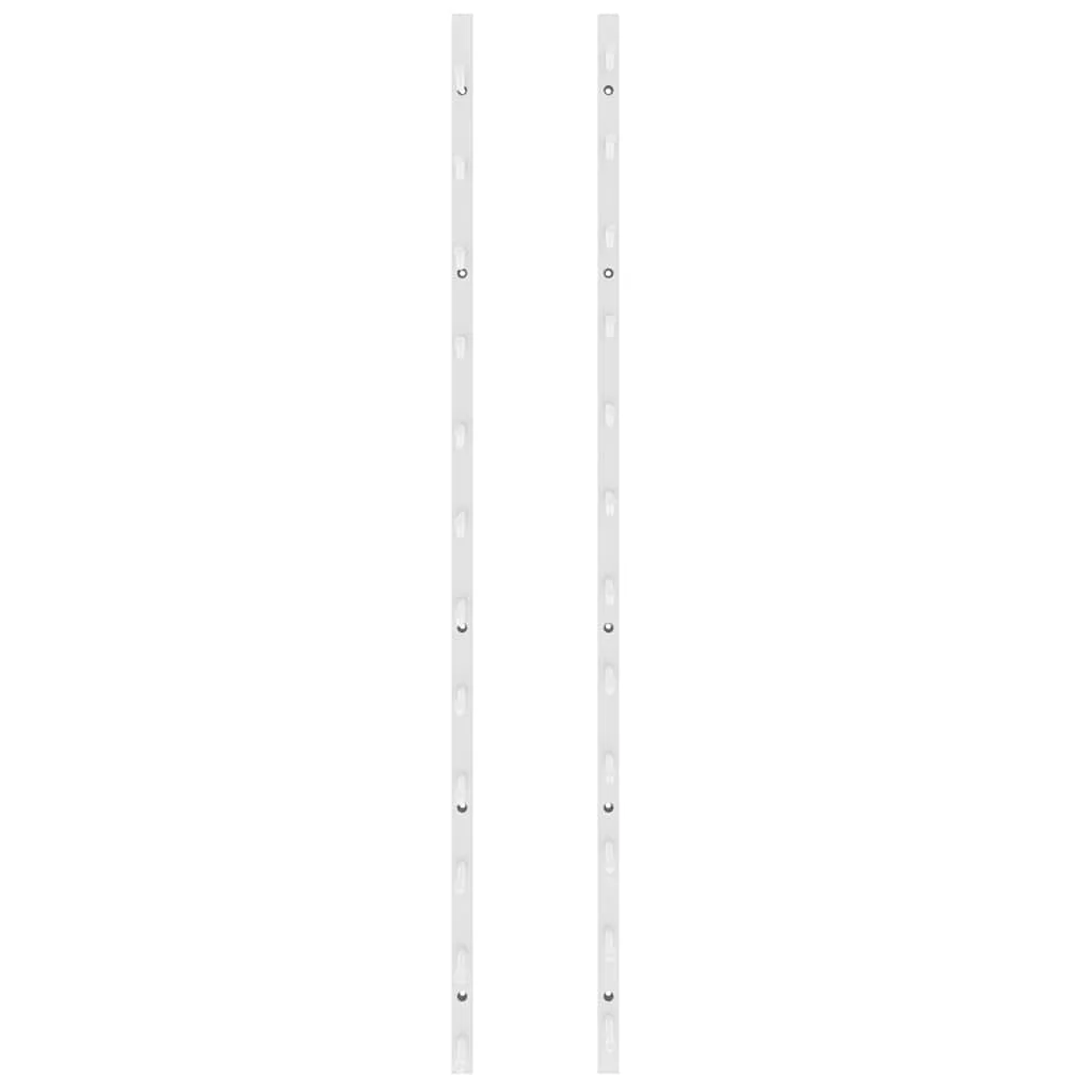 Nástenný stojan na víno na 12 fliaš biely železný