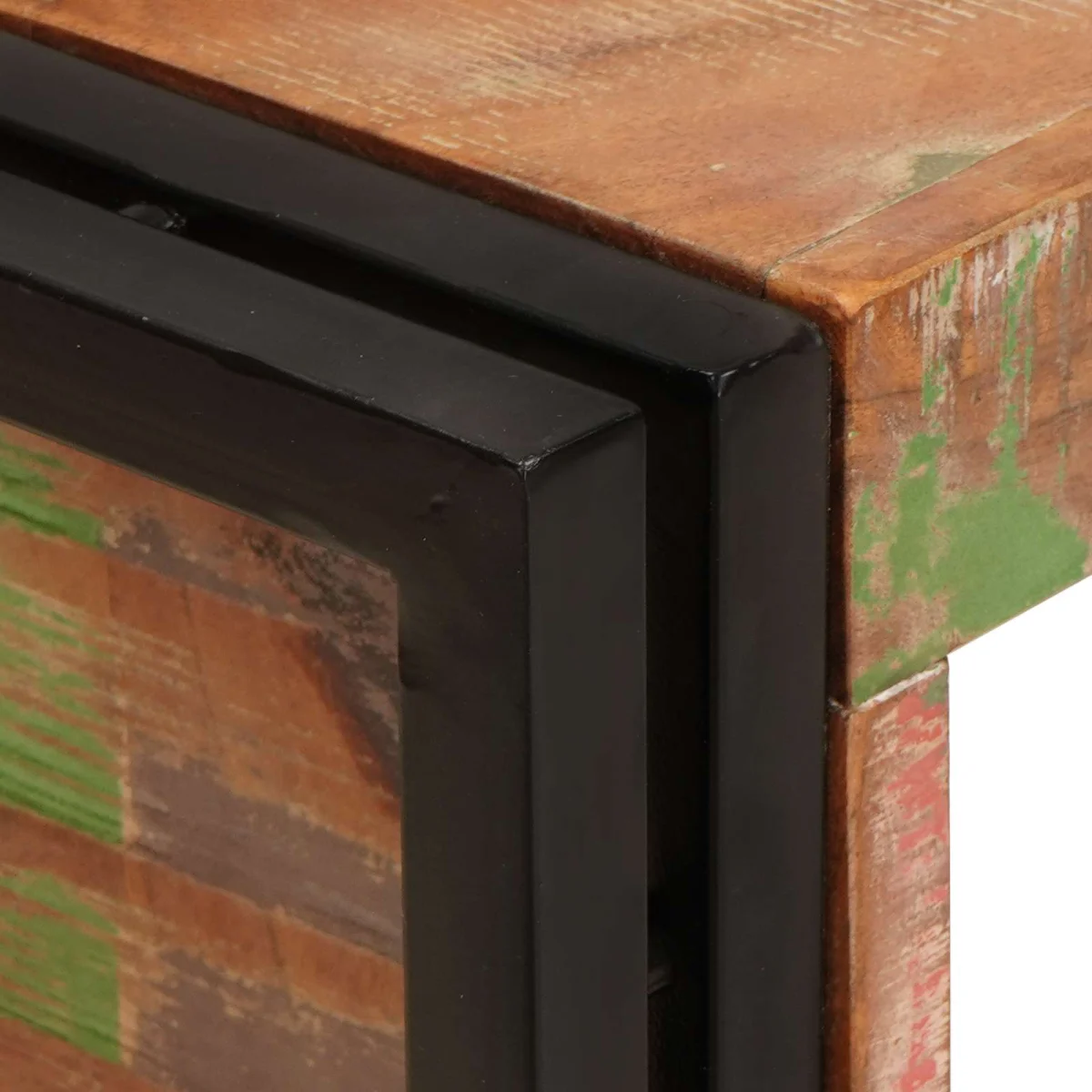Regál na víno Hnedá 100 x 45 x 33 cm Masívne recyklované drevo