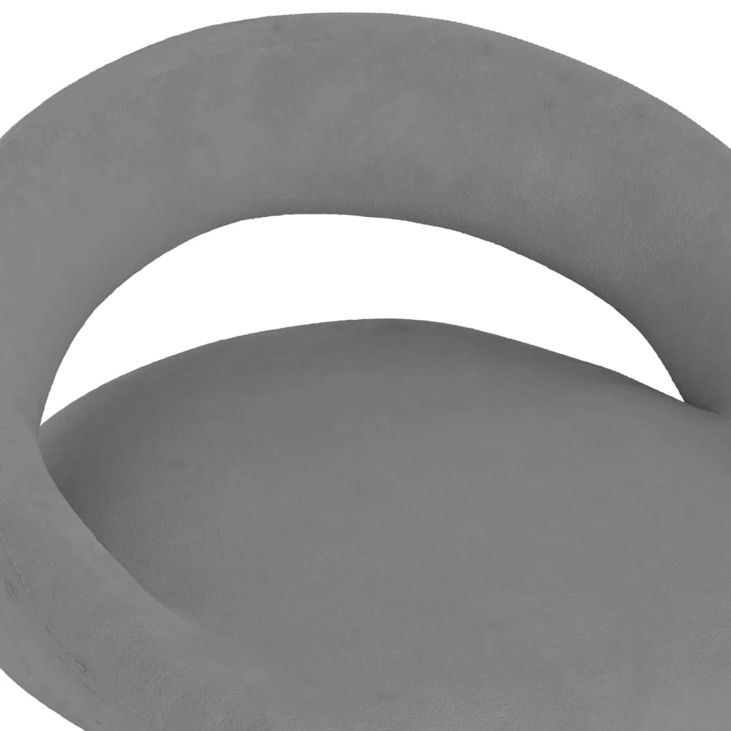 Barové stoličky 2 ks bledosivé zamatové