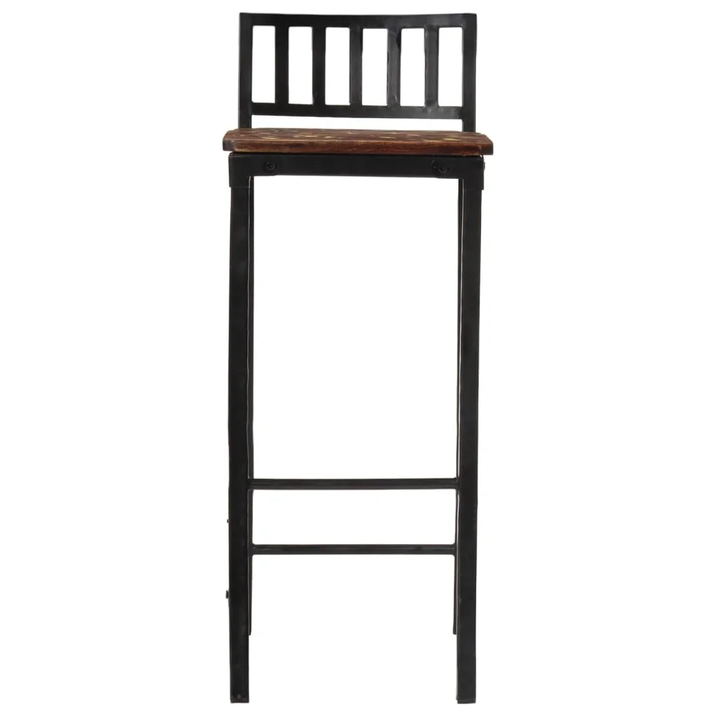 Barové stoličky 4 ks recyklovaný masív