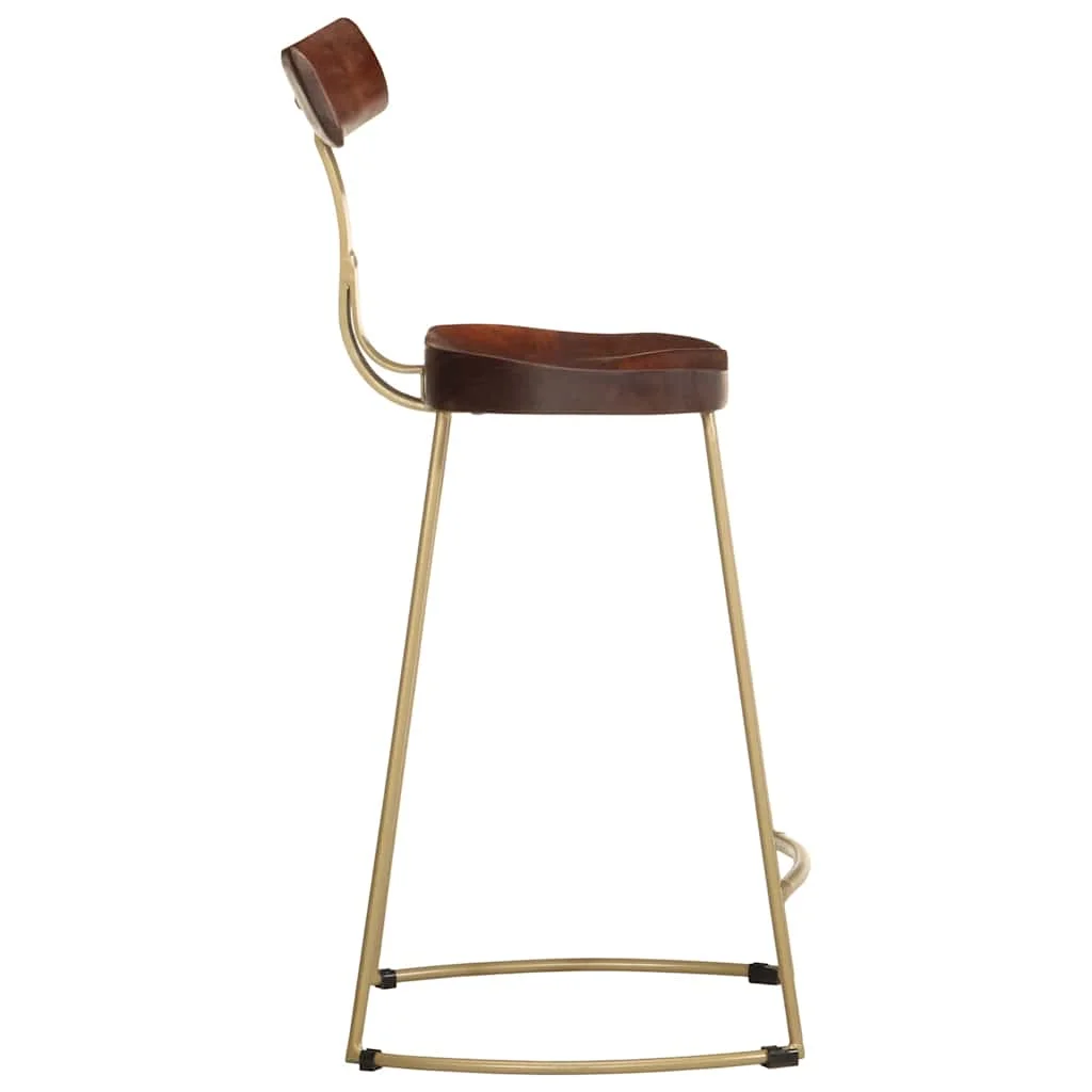 Barové stoličky 2 ks 49x43x88 cm mangový masív