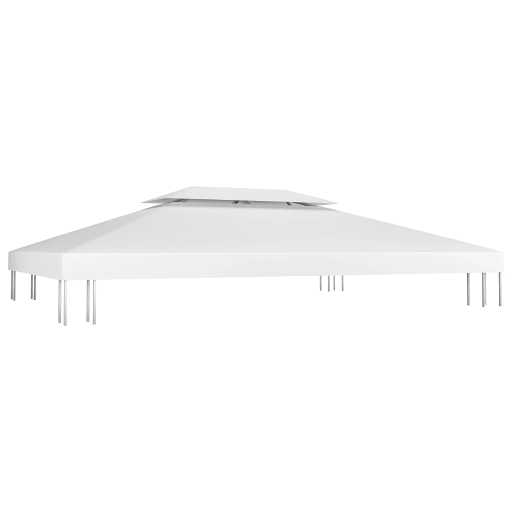 Dvojitá strieška na altánok 310 g/m², 4x3 m, biela