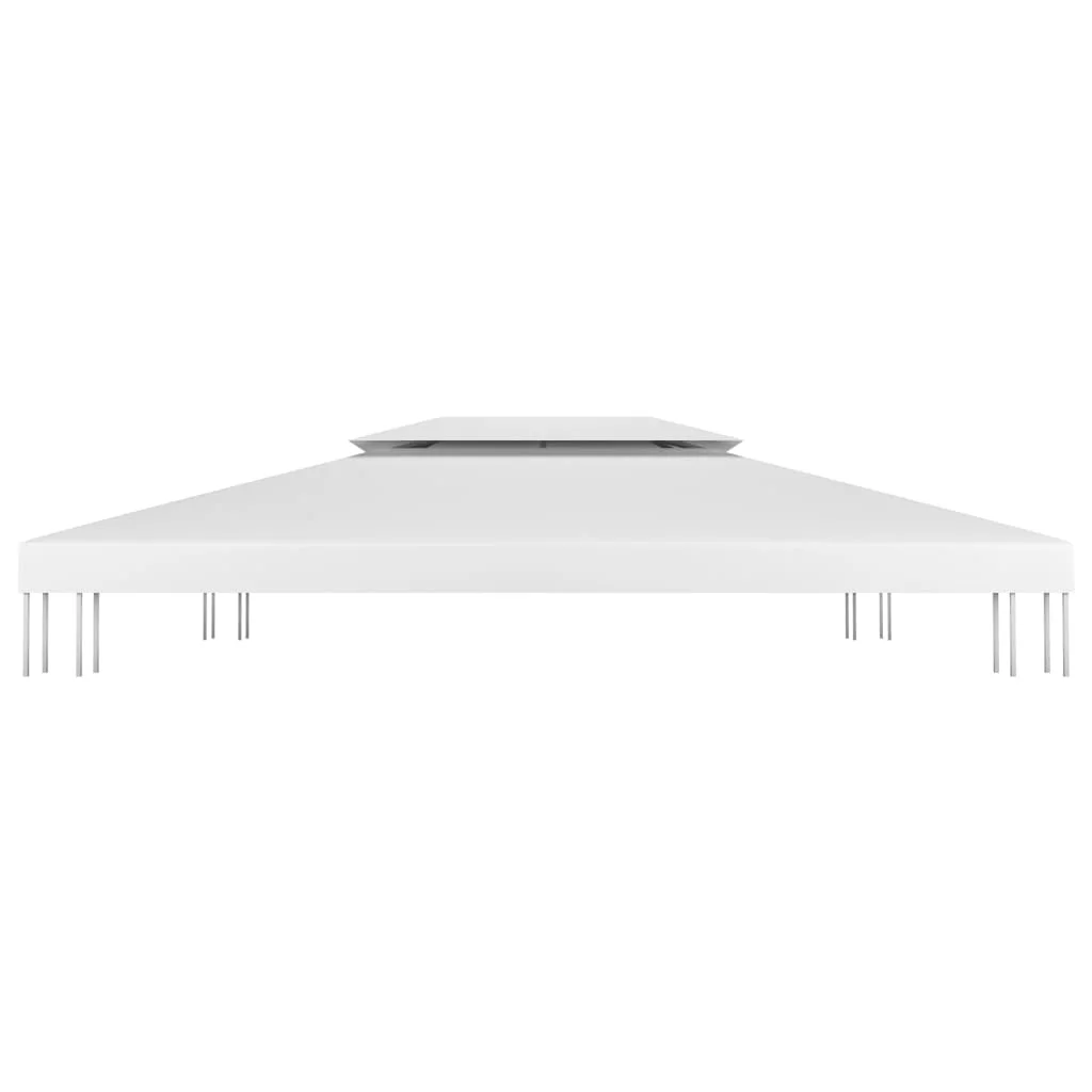 Dvojitá strieška na altánok 310 g/m², 4x3 m, biela
