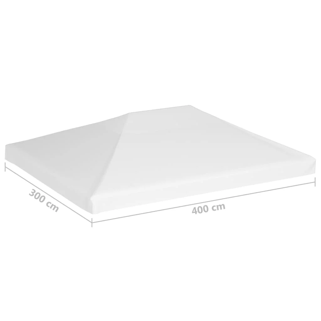 Strieška na altánok 270 g/m², 4x3 m, biela
