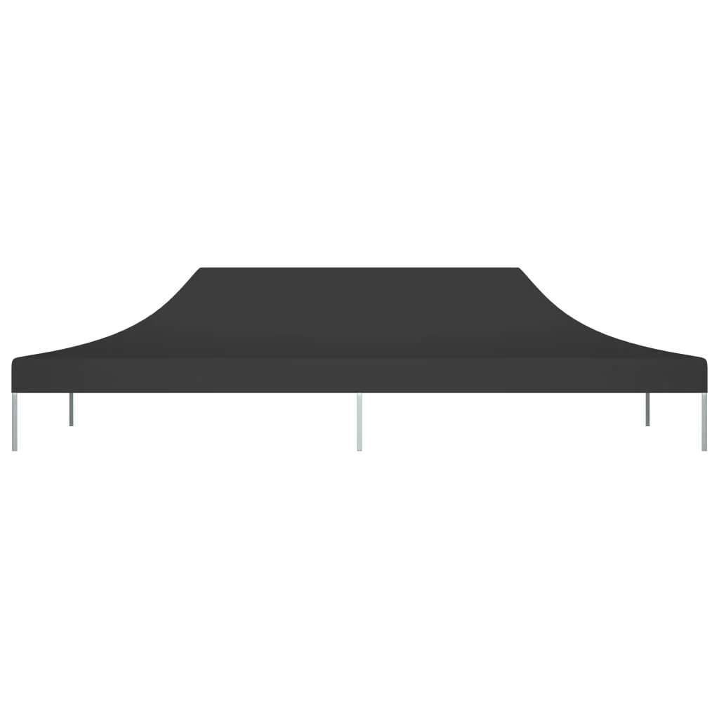 Strecha na párty stan 6x3 m, čierna 270 g/m²