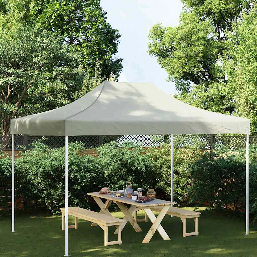Strecha na párty stan 4x3 m, krémová 270 g/m²