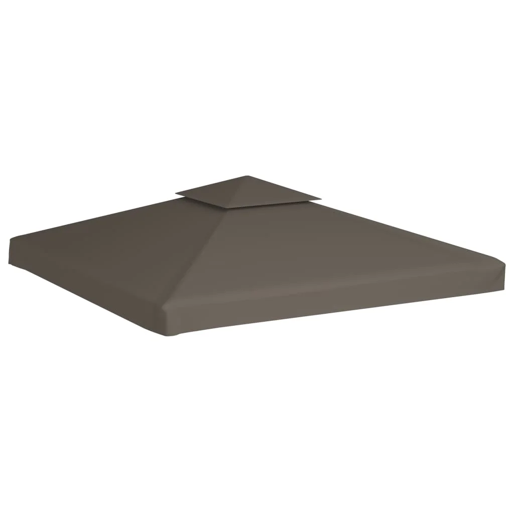 Dvojitá strieška na altánok 310 g/m², 3x3 m, sivohnedá