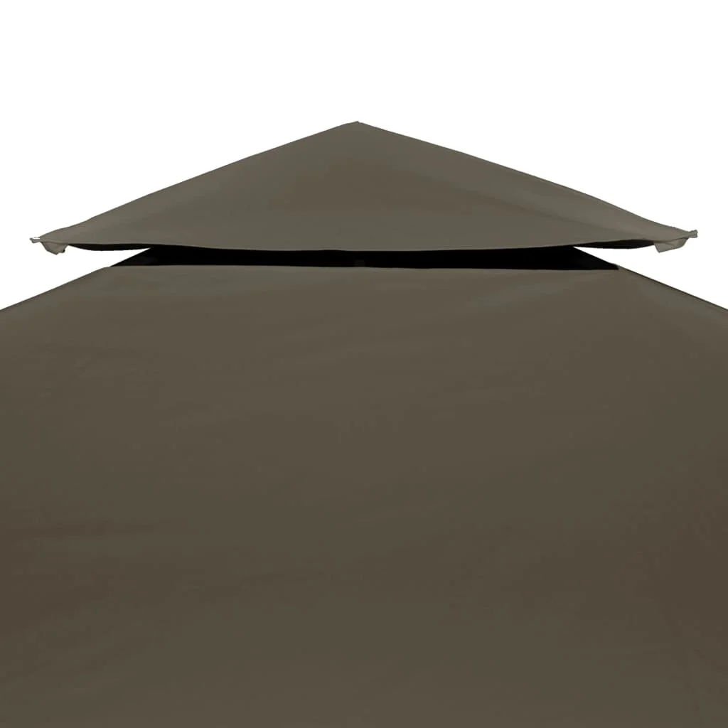 Dvojitá strieška na altánok 310 g/m², 3x3 m, sivohnedá