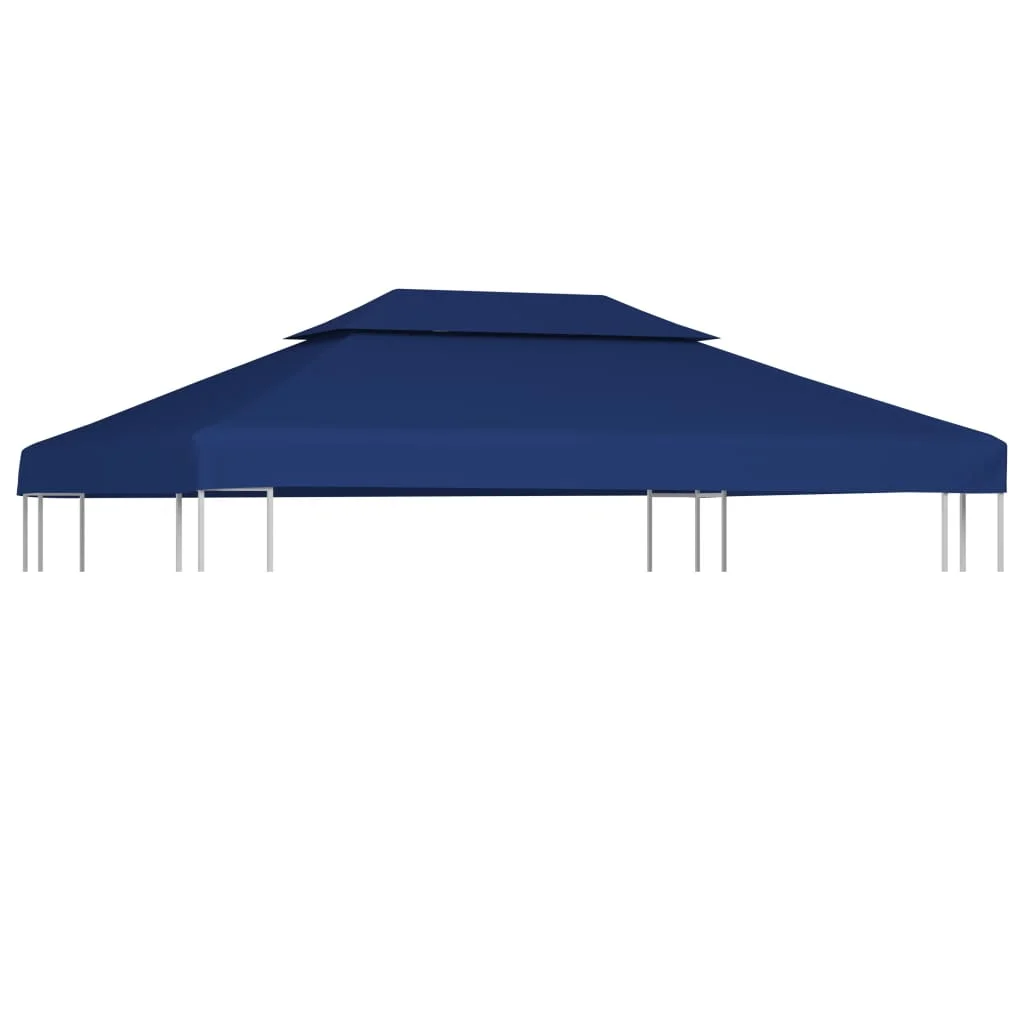 Dvojitá strieška na altánok 310 g/m², 4x3 m, modrá